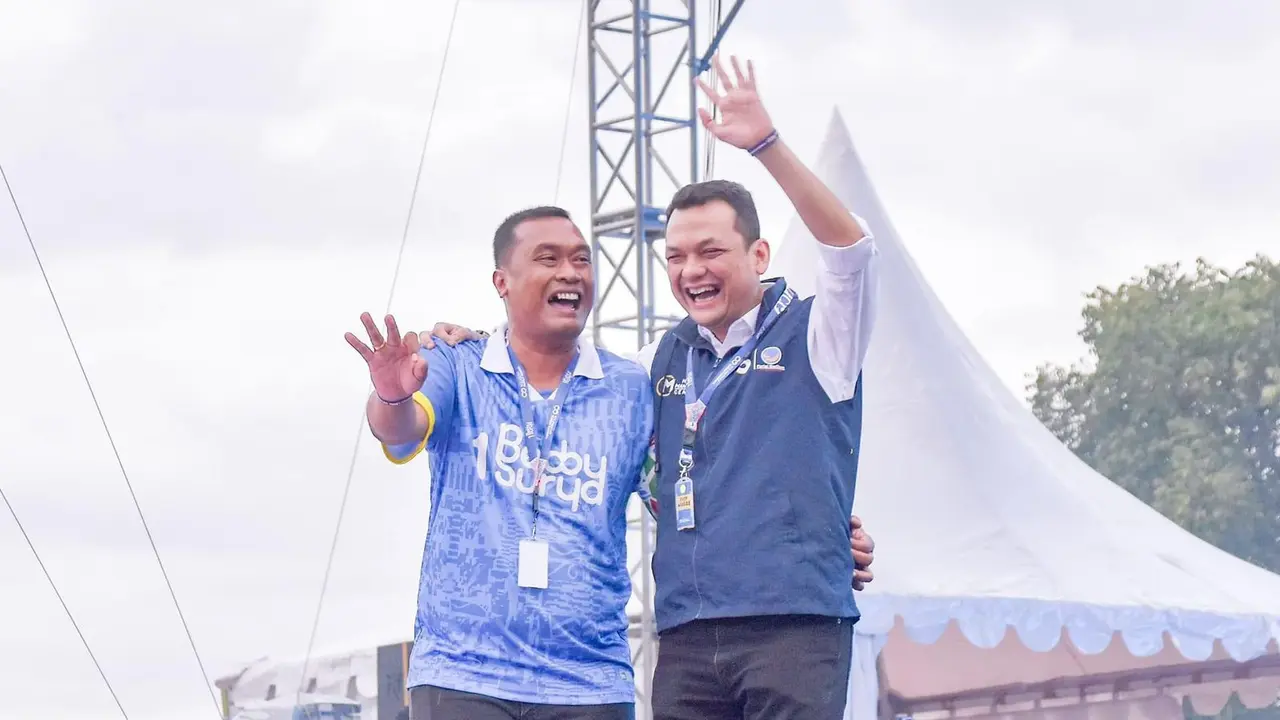 Pasangan Calon Bupati dan Wakil Bupati Toba, Effendi Napitupulu – Audi Murphy Sitorus.