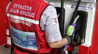 BBM yang merupakan campuran antara Pertamax dan etanol 5% ini memiliki RON 95 yang merupakan wujud upaya Pertamina mendukung program pemerintah menuju transisi energi. (Liputan6.com/Angga Yuniar)