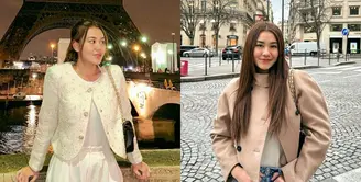 Aaliyah mengaplikasikan gaya parisian atau berpakaian ala perempuan Paris dalam momen liburannya di Paris, Pranics. [@aaliyah.massaid]