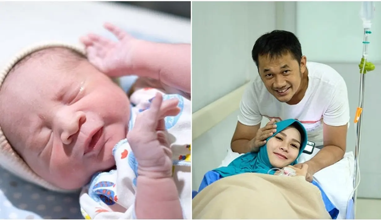 Keluarga Hanung Bramantyo dan Zaskia Adya Mecca pasti kini semakin berbahagia setelah kelahiran anak keempat mereka pada Jumat (23/3/2018) lalu. Bayi berjenis kelamin laki-laki lahir dengan proses cesar. (Foto: Instagram)