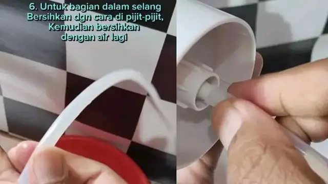 Membersihkan Selang Air