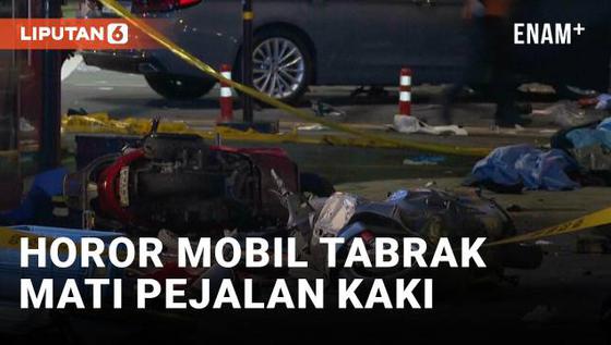 VIDEO: 9 Pejalan Kaki Tewas Ditabrak Mobil, Disengaja?