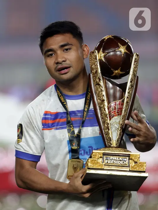 Beruntung, Asnawi Mangkualam masih bisa melanjutkan pertandingan hingga usai. (Liputan6.com/Helmi Fithriansyah)