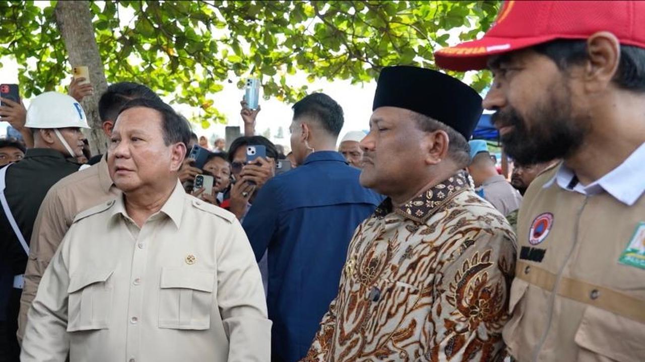 Prabowo Subianto Janji Perbaiki Bendungan dan Sawah di Bireuen Aceh, Petani Tak Perlu Khawatir
