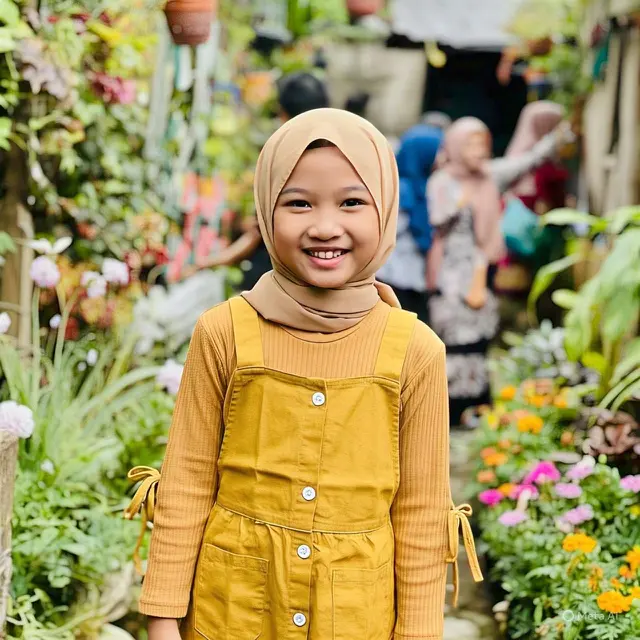 Contoh Model Baju Muslim Anak Perempuan