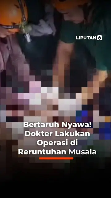 Bertaruh Nyawa! Dokter Lakukan Operasi di Reruntuhan Musala