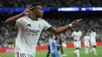 Kylian Mbappe Hattrick, Real Madrid Bungkam Real Sociedad