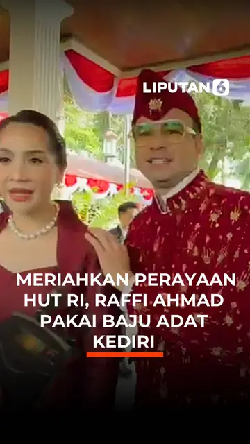 Meriahkan Perayaan HUT RI, Raffi Ahmad Pakai Baju Adat Kediri