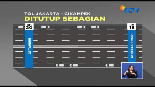 Boks Girder Dipasang, 3 Jalur Tol Arah Cikampek-Jakarta Ditutup