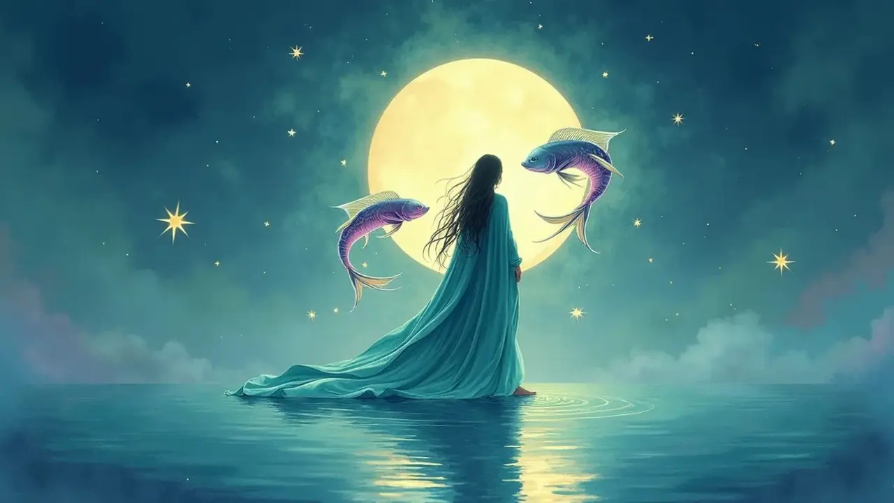 logo zodiak pisces (sumber: AI generated)