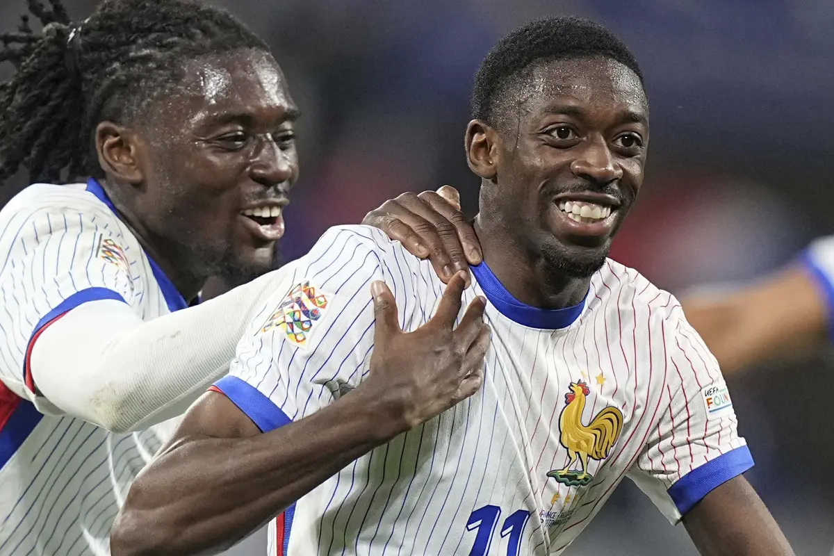 Foto: Ousmane Dembele Cemerlang, Prancis Cukur Belgia di UEFA Nations League