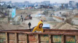 Koridor Netzarim merupakan area yang memisahkan wilayah selatan dan utara Gaza. (Eyad BABA/AFP)