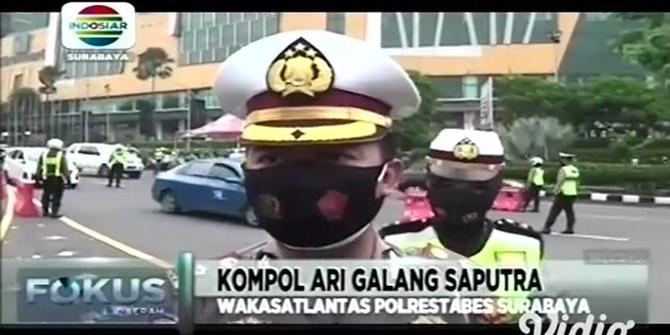 VIDEO: PPKM, Kendaraan Tanpa Keterangan Tugas Diminta Putar Balik dari Surabaya