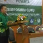 Aris Budi, Ketua Persatuan Guru-guru NU dalam sebuah acara. (foto: Liputan6.com/edhie prayitno ige)