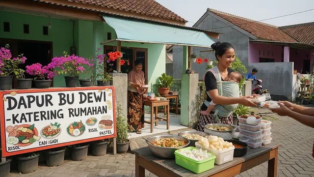 Ide Usaha Depan Rumah Khusus Ibu Rumah Tangga yang Bisa Sambil Awasi Anak Katering Rumahan