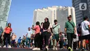 Ditiadakannya Hari Bebas Kendaraan Bermotor (HBKB) atau Car Free Day (CFD) karena bersamaan dengan dua agenda penting di Jakarta. (Liputan6.com/Angga Yuniar)