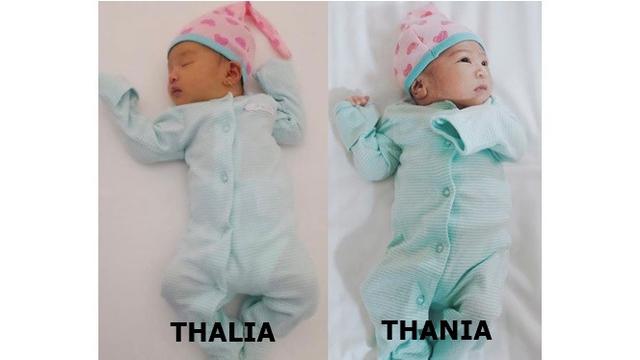 4 Potret Kemiripan Thalia dan Thania Putri Ruben Onsu Saat Masih Bayi