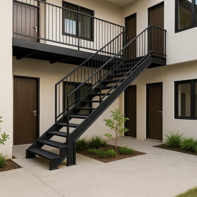 7 Inspirasi Desain Tangga Outdoor untuk Rumah Kos, Nyaman bagi Penghuni ...