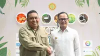 Direktur Jenderal Perkebunan Kementerian Pertanian, Andi Nur Alam Syah bersama Wali Kota Bogor, Bima Arya Sugiarto. (Foto: Istimewa)