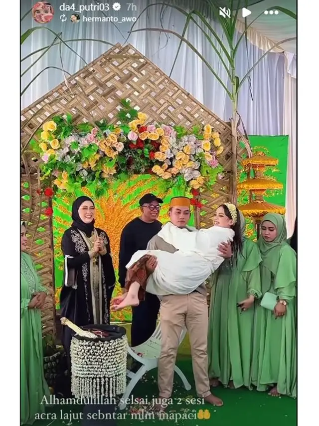 8 Momen Acara Pengajian dan Siraman Putri Isnari Jelang Menikah, Penuh Haru Bahagia