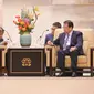 Wakil Presiden Indonesia, K.H. Ma&rsquo;ruf Amin bersama Wali Kota Shanghai, Gong Zheng pada September 2023. Dok: Kemlu RI