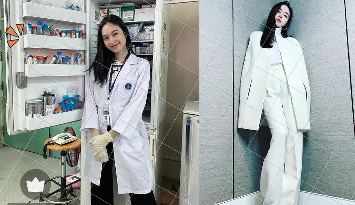 Treechada Petcharat atau Nong Poy jalani 2 profesi di bidang sains dan showbiz. [@poydtreechada]