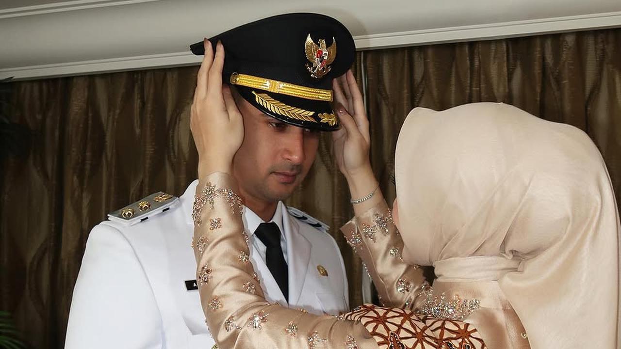 5 Pesona Margin Dampingi Ali Syakieb di Pelantikan Wakil Bupati Bandung, Memikat Berkebaya Cokelat