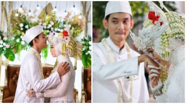 Nikahi Teman Sendiri, Pasangan Pengantin Ini Curhat Tak Bisa Tahan Tawa di Pelaminan