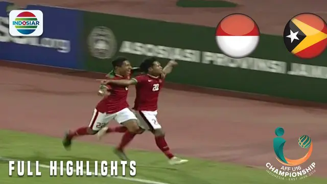 VIDEO: Highlights Piala AFF U-16 2018, Timnas Indonesia Vs Timor Leste 3-0