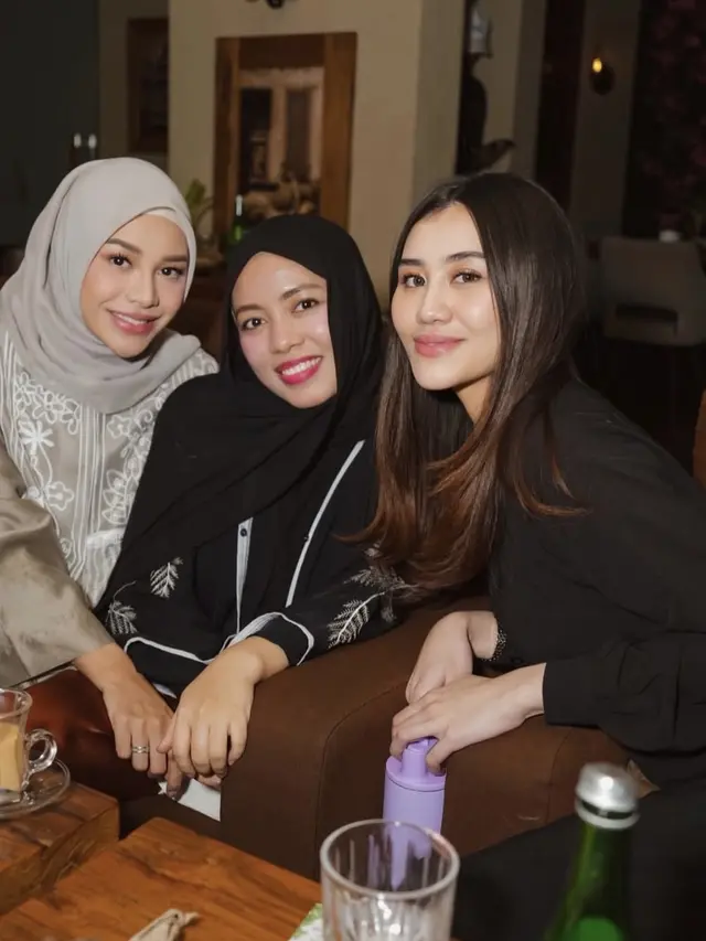 Aurel Hermansyah dan Aaliyah Massaid Saat Bukber Bersama Gen Halilintar. [@aaliyah.massaid]