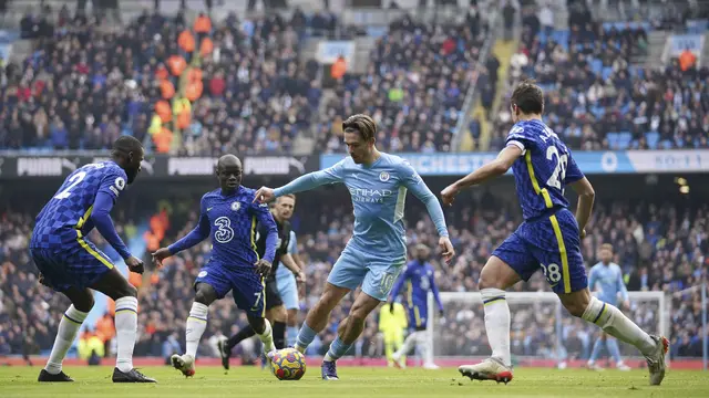 Manchester City Kalahkan Chelsea 1-0 di Etihad