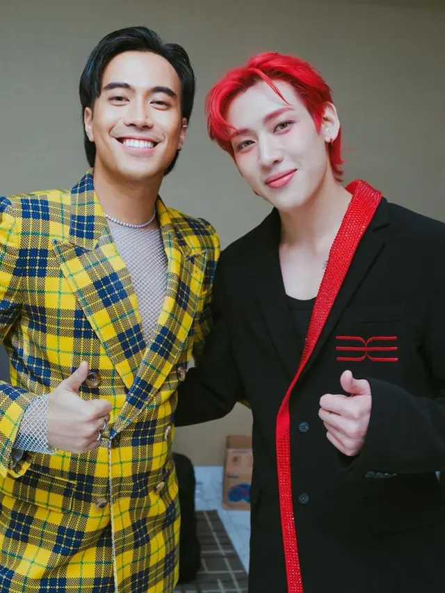 Vidi Aldiano dan BamBam GOT7 (Instagram/vidialdiano)