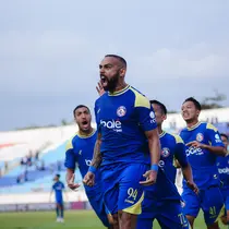 Striker Arema FC, Dalberto Luan Belo. (Bola.com/Iwan Setiawan).