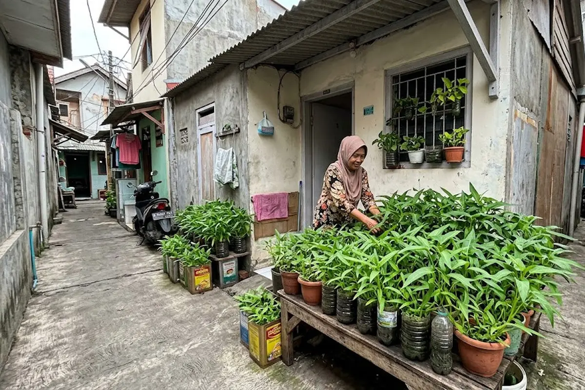 Sayuran yang Tetap Subur di Wadah Kecil