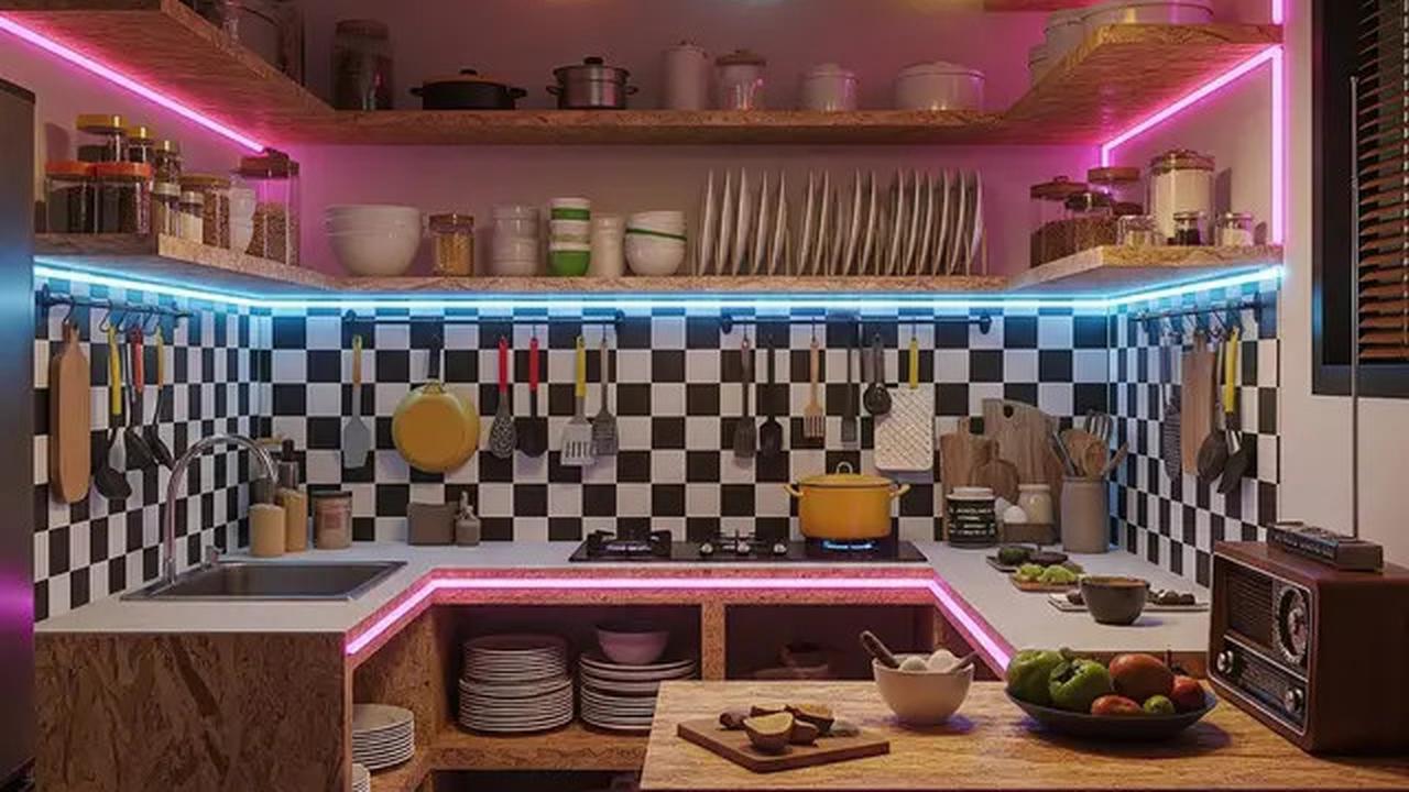 Dapur Rumah Kecil Tema Retro 80an dengan Budget 8 Juta, 7 Inspirasi Stylish Fungsional