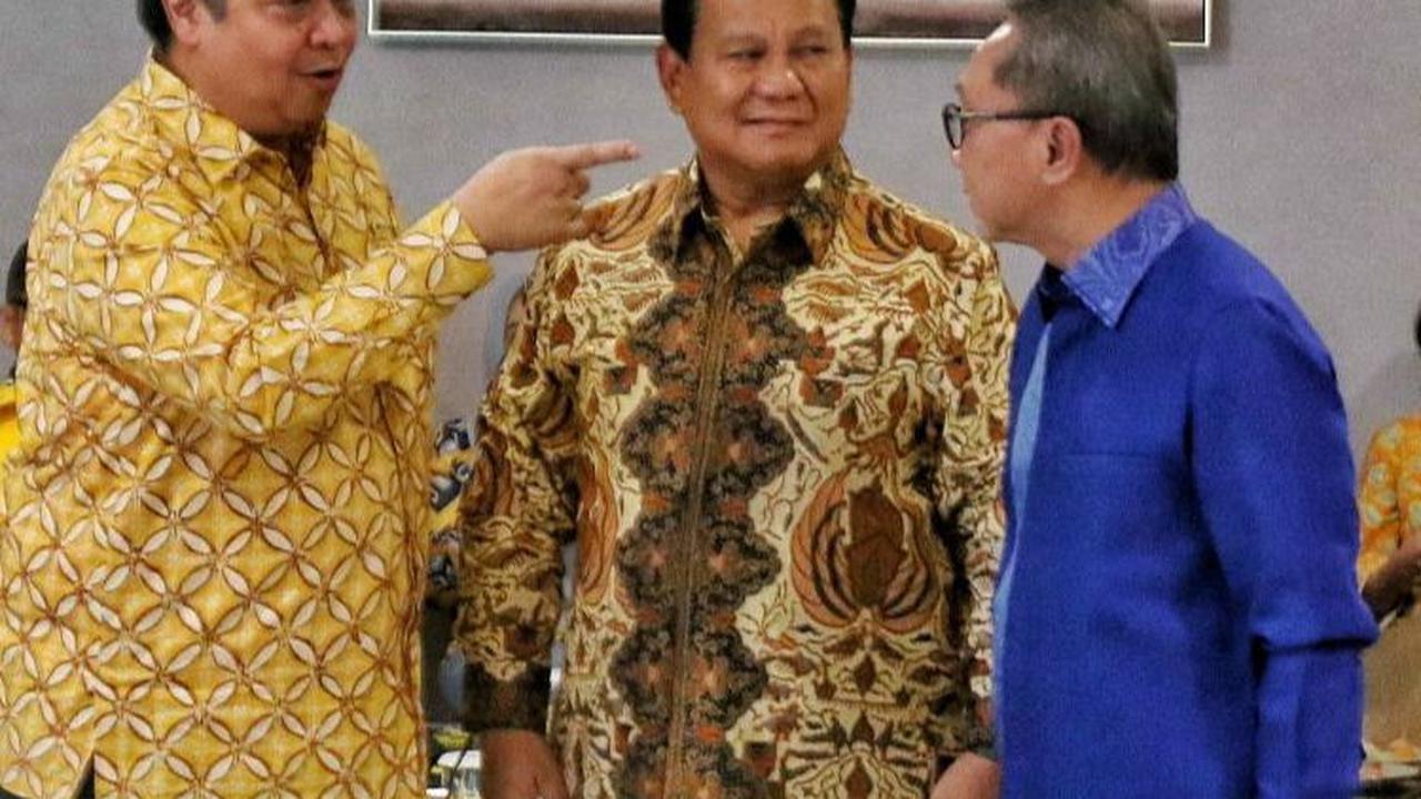 Pertemuan para ketua umum Parpol Koalisi Indonesia Maju tersebut dilakukan di kantor DPP Golkar, Slipi, Jakarta Barat, Kamis (14/9/2023).