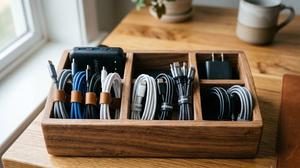 10 Ide Penyimpanan Charger Tanpa Membuat Kamar Terlihat Penuh Kabel, Bikin Lebih Rapih