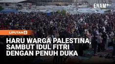 Warga Gaza melaksanakan salat Idul Fitri di tengah reruntuhan dan duka akibat perang. Banyak yang menangis mengenang keluarga yang hilang, sementara sebagian lainnya masih hidup di pengungsian.