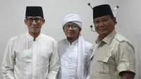 Capres dan cawapres nomor urut 02 Prabowo-Sandiaga bertemu Abdullah Gymnastiar atau Aa Gym. (foto: dok tim Prabowo-Sandi)