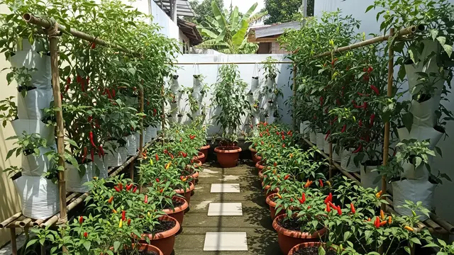 Ide Kebun Cabai 2x2 di Pekarangan Sempit