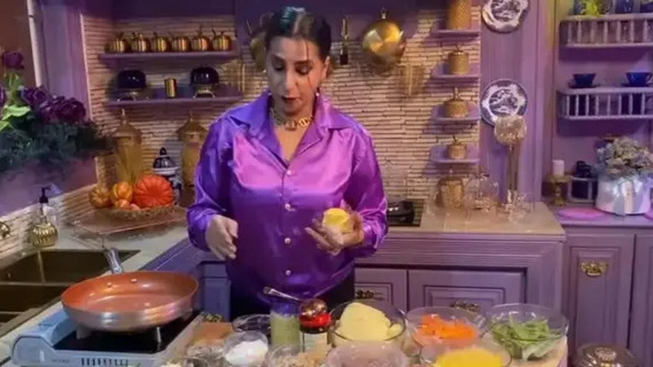 9 Potret Dapur di Rumah Mama Ala ibu Tasya dan Tasyi, Modelnya Nyentrik dan Serba Ungu