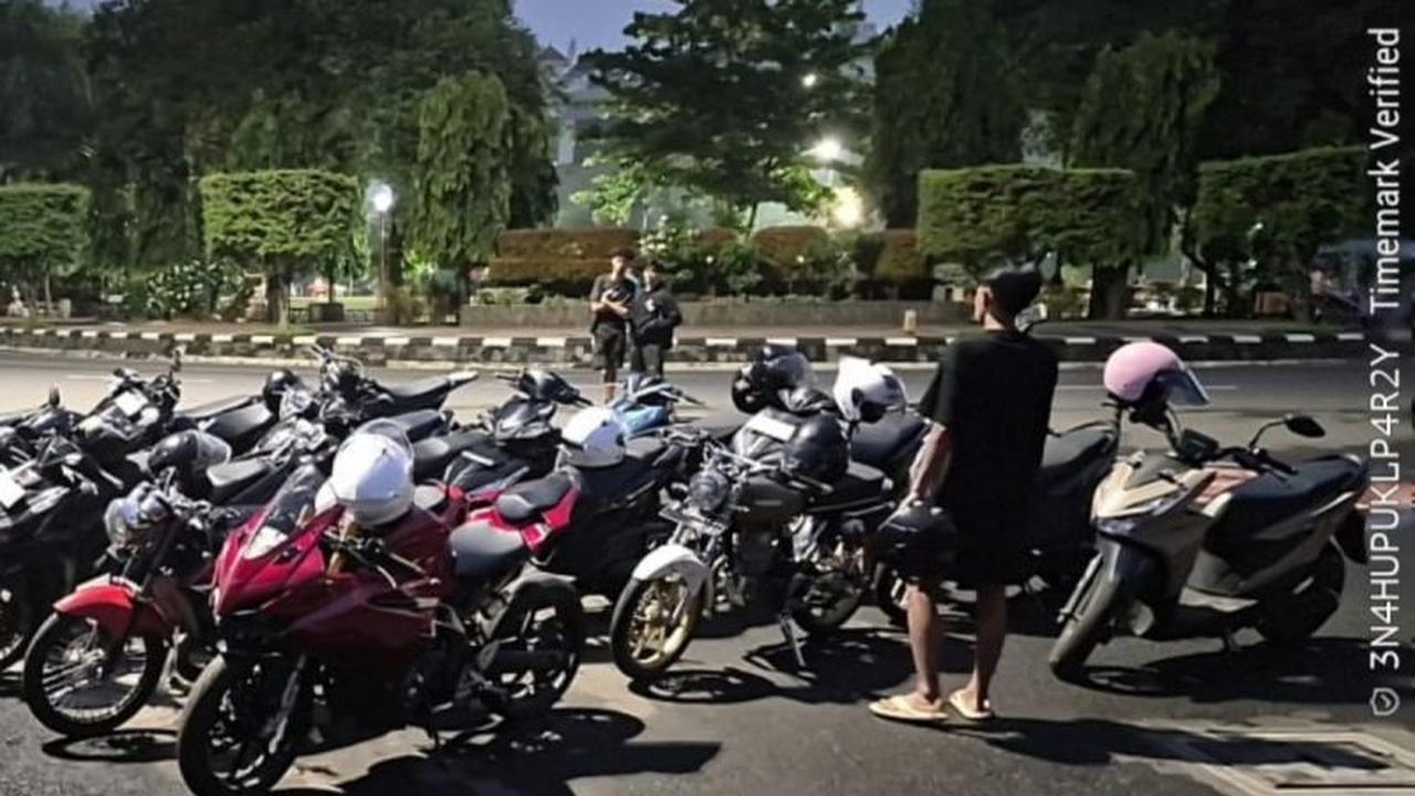 Polisi Tegas Lakukan Penertiban Balap Liar di Semarang, Puluhan Pembalap dan Motor Diamankan