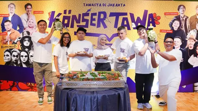 Preskon Konser Tawa yang Menampilkan Musisi dan Komika. foto: dok. Tiga Kreasi CO