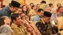 Gubernur Banten Rano Karno (tengah) dan Wagub DKI Djarot Syaiful Hidayat (kiri) menghadiri peringatan Hari Habitat Dunia 2015 di Istana Negara Jakarta, Selasa (6/10). Hari Habitat Dunia diperingati setiap Senin pertama Oktober.(Liputan6.com/Faizal Fanani)