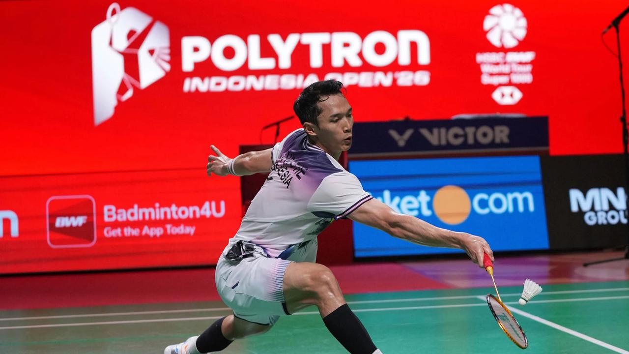 FOTO: Jonatan Christie Melaju ke Final Indonesia Open 2026