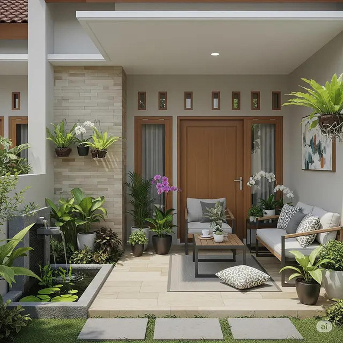 10 Tips Menata Teras Kecil Depan Rumah yang Sempit, Bikin Tampilan Jadi Lega