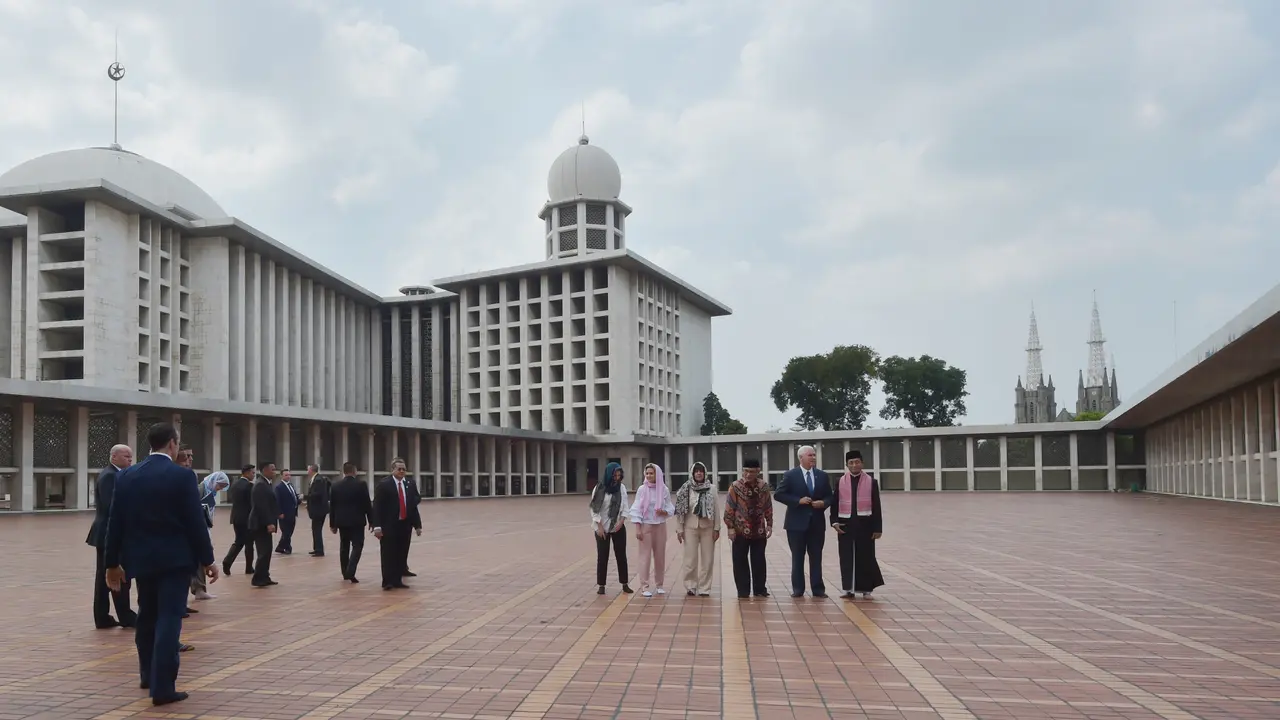 Wapres Pence Kunjungi Masjid Istiqlal