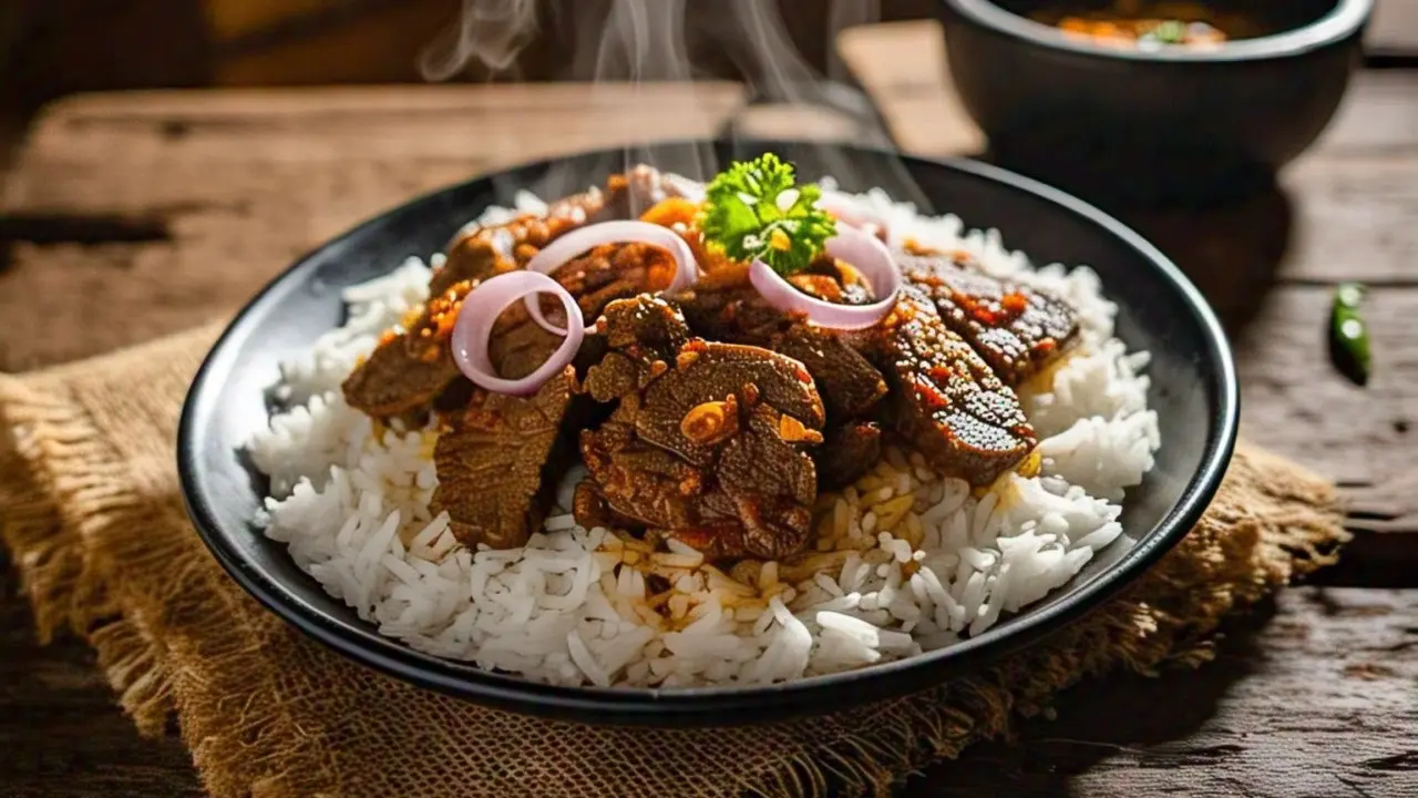 Sajian rica-rica daging sapi