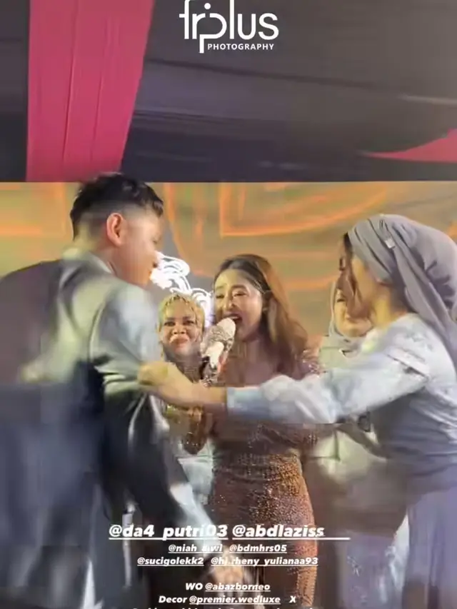 Putri Isnari di Pernikahan kakak Ipar