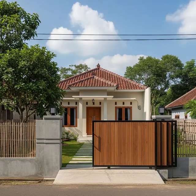 9 Model Gerbang Rumah Type 36 di Kampung, Tampilan Depan Makin Apik
